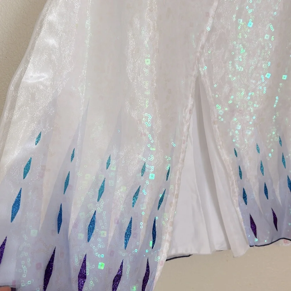 Authentic Disney Elsa Snow Queen Costume for Kids – Frozen 2 Size 7/8